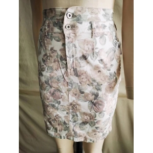 PRINT FABRIC SKIRT